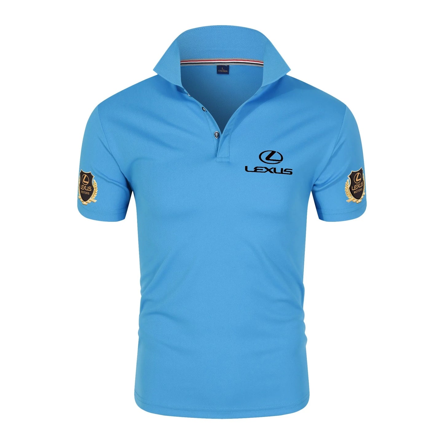 Lexus chiffon fabric lapel polo shirt, F1 racing Toyota team, 4S store fan customization, men's casual T-shirt