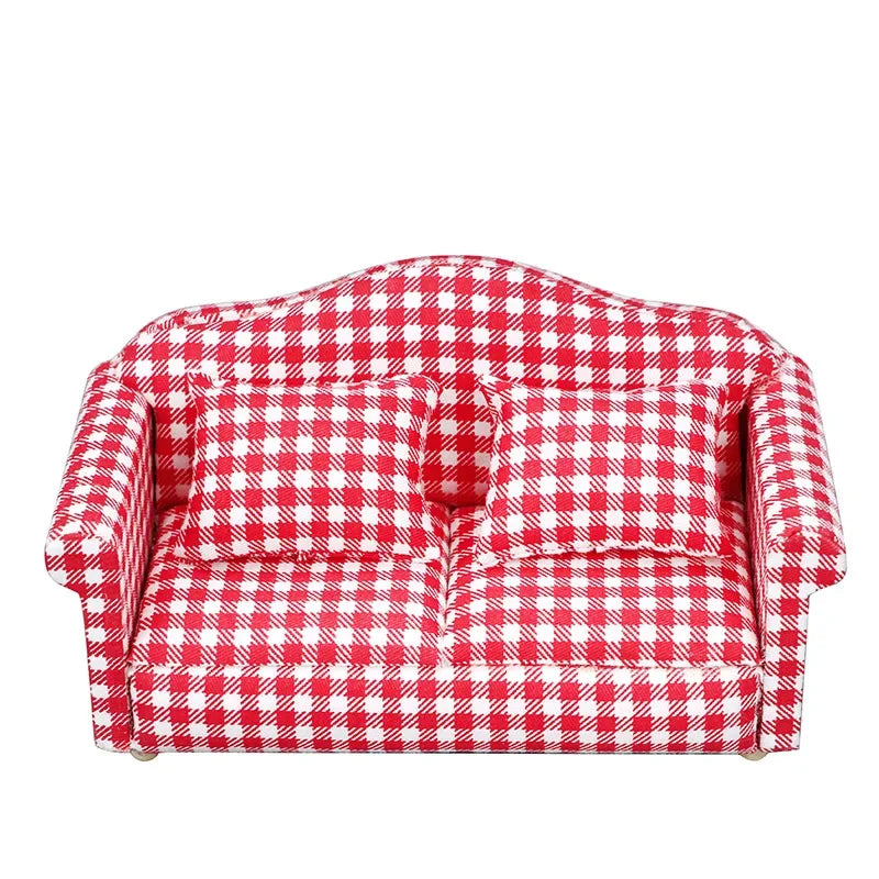 1:12 Mini Cute Dolls Sofa Pillows Set Simulation Dollhouse Furniture Toys Miniature Doll House Accessories Children Toys Gift