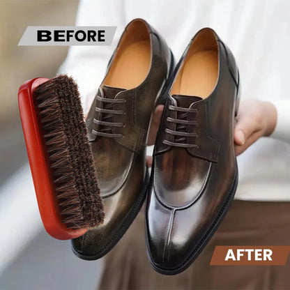 High-End  Hair Brush for Shoe And Leather Cleaning Polishing Soft Fine Bristles Dust Removal Multi-Functional Shoe Cleaner