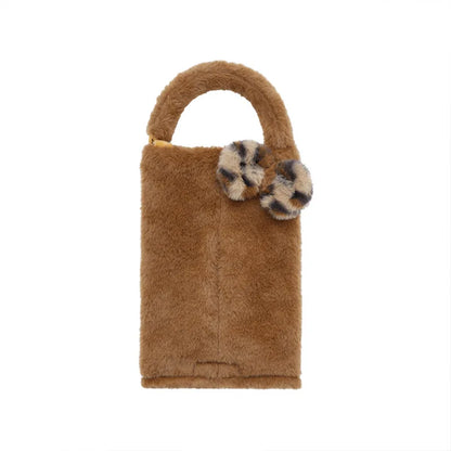 Fashion Leopard Print Car Seat Cover Soft Plush Leopard Steering Wheel Cover Winter Women Auto Interior Accessories Seat Pad