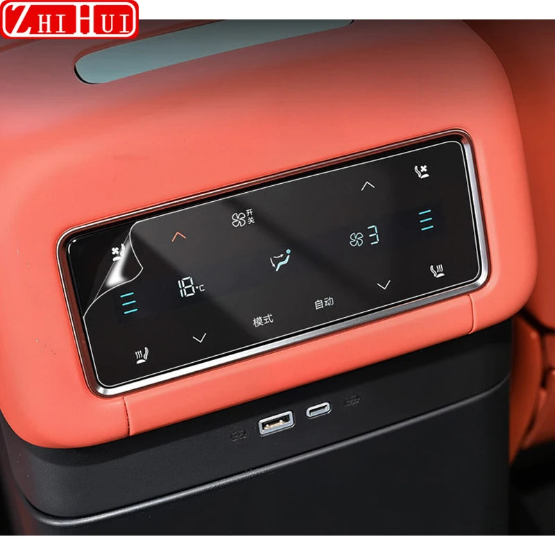 For BYD Sealion 8 Atto 8 Tang L Car Rear Air Conditioning Film Central Control Navigation Tempered Instrument Glass Accessories