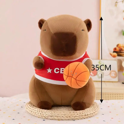 29styles Cartoon Capybara Plush Keychain Cute Stuffed Doll Toys Bag Pendant Hanging Decoration Kapila Doll Ornament Keyring Gift