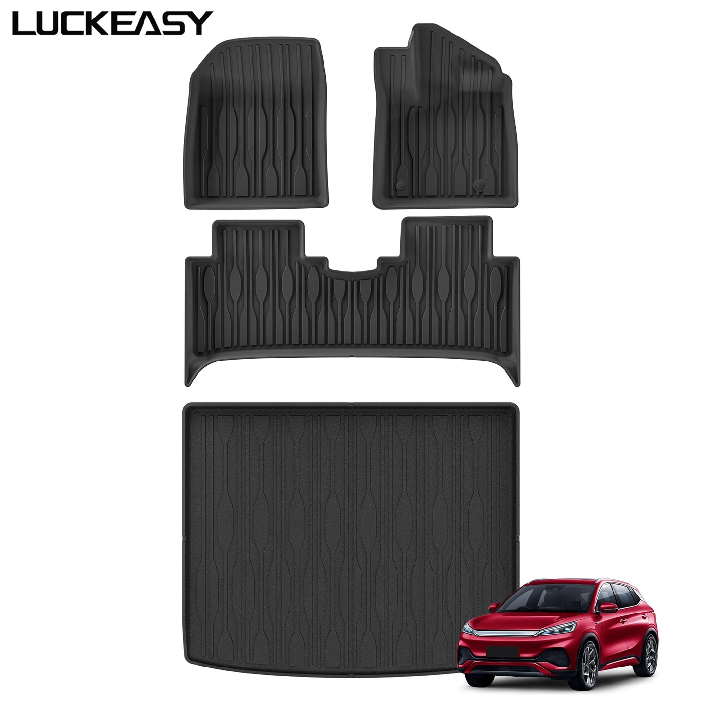 Right Drive for BYD ATTO3 ATTO 3 YUAN PLUS 2023 2024 Car Floor Mats Cargo Liner Trunk Pad TPE 3D Foot Mat Protection Accessories