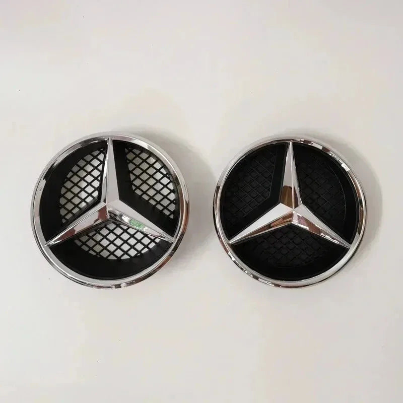 For Mercedes Benz 3D Car Grill Emblem Star Badge Front Grill Logo W204 W205 W213 X253 A B C E S CLA GLB GLC GLE GLS Accessories1