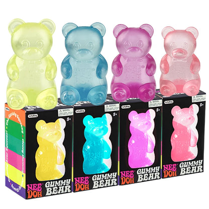 Schylling Needoh Bear Squishy Fidget Toy Stress & Anxiety Relief Helps Improve Focus Perfect For Birthday Gifts & Desk Decor