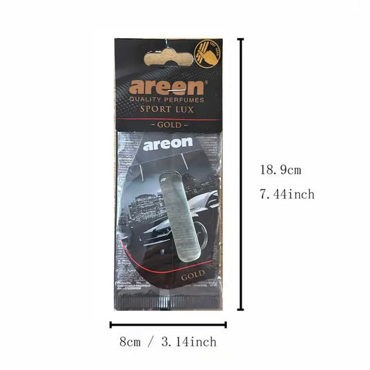 5/10/20pcs Golden Premium Gel Car Perfume - Hanging Luxury Car Decor, Lasting Elegant Fragrance