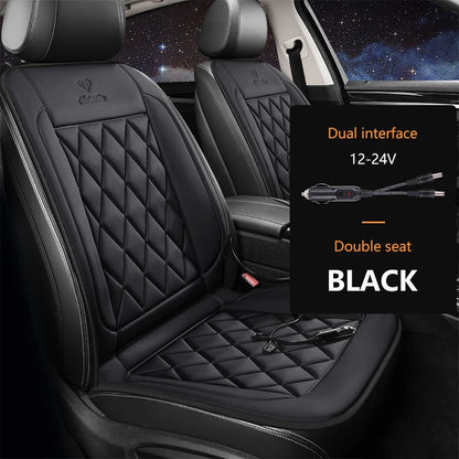 Universal Car Seat Cover 12V 1/2pcs Heating Warmer Car Seat Cushion Winter Heated Auto Car Seat Protector Cloak Cover Pads Set
