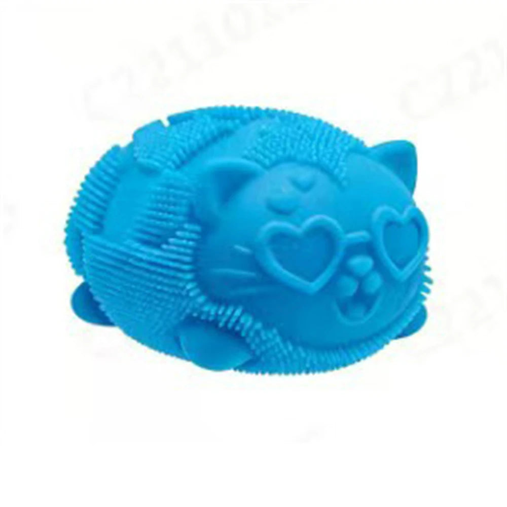 Hot Needoh Fuzz Ball Cat Stress Relieving Puzzle Toys Malt Sugar Squishy Stress Relief Slow Rebound Anti-Anxiety Squeeze Toy
