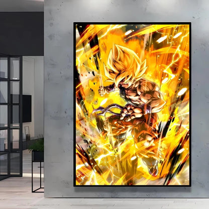 Canvas Posters Dragon Ball Goku Picture Children Gifts Home Decoration Waterproof Comics Pictures High Quality Wall Art Classic