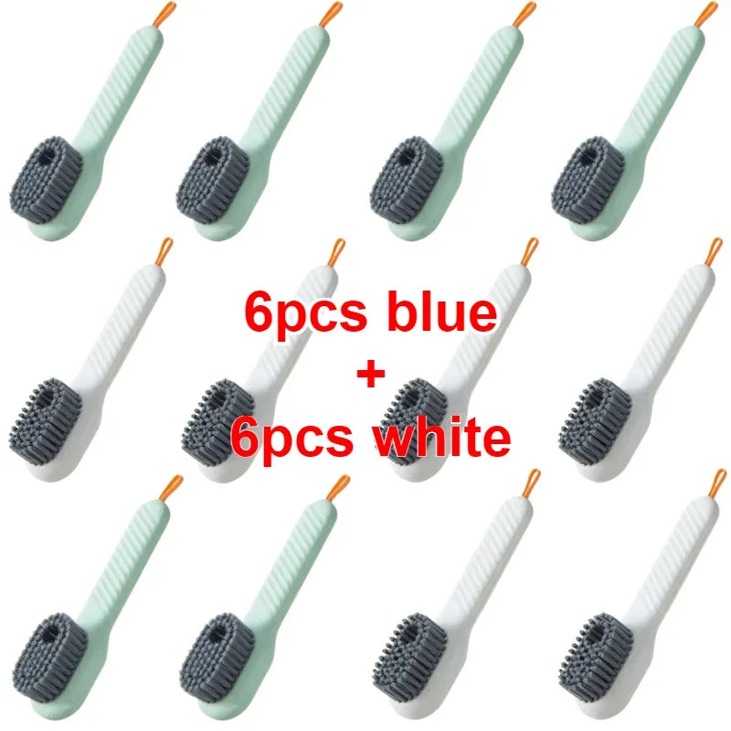 Multifunction Cleaning Shoe Brush Soft Automatic Liquid Shoe Brush Long Handle Liquid Clothes Brush Household Cleaning Tools