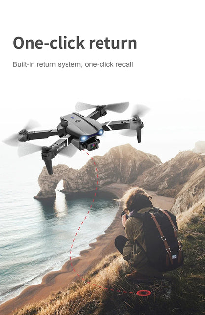 E99 Folding Drone Quadcopter Remote Control Handle Four Axis Aircraft HD 4K Photography UAV Altitude Fixation
