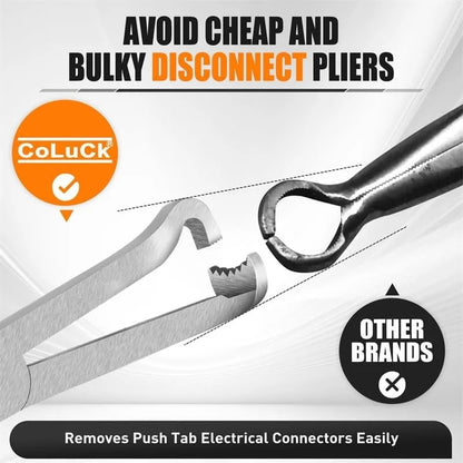 3-piece Automotive Electrical Connector Disconnect Pliers Set, Fuel Line Separator, and Wire Harness Angled Wire Cutter Removal