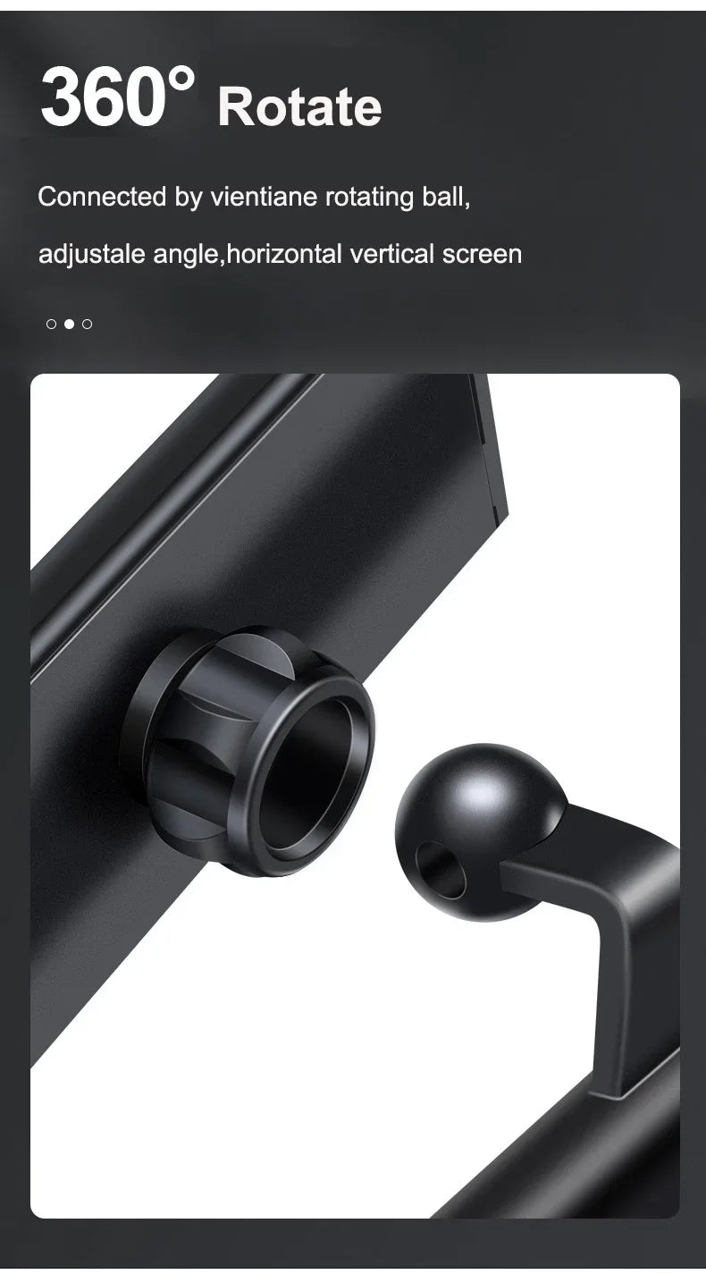 For Tesla Model 3/Y Back Seat Phone Holder with 2 hooks 360° Rotate Stand Auto Headrest Bracket Support For Tablet PC iPad Mini