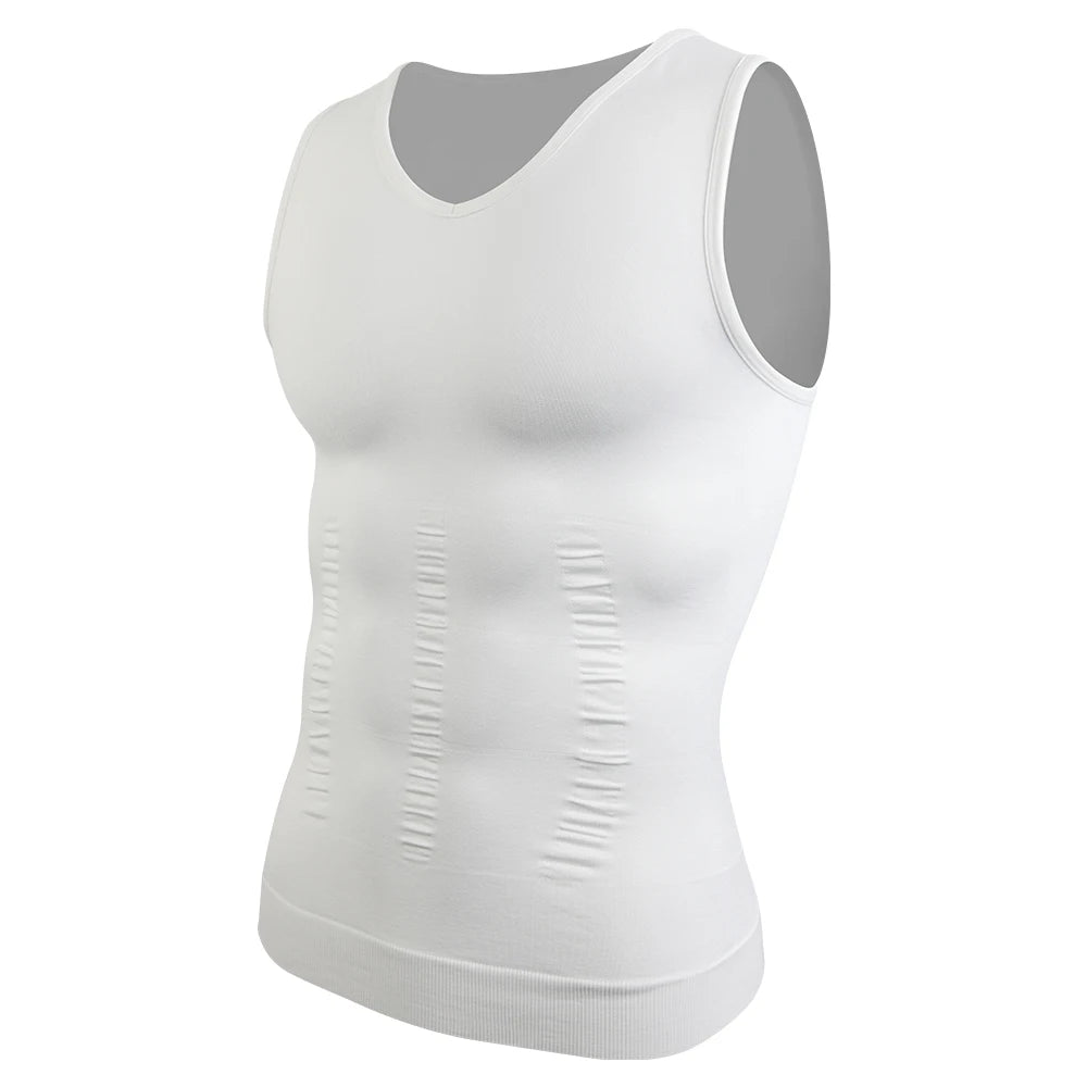 Men's Slimming Body Shapewear Corset Vest Shirt Compression Abdomen Tummy Belly Control Slim Waist Cincher Underwear Sports Vest
