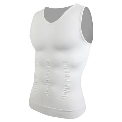 Men's Slimming Body Shapewear Corset Vest Shirt Compression Abdomen Tummy Belly Control Slim Waist Cincher Underwear Sports Vest
