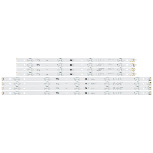 8PCS/Set NEW Backlight Strips For 49" TV LC49490134B LC49490135B HC490DGG-ABWL1 LC49490136A LC49490137A HC490DGG-SLTLB-719X