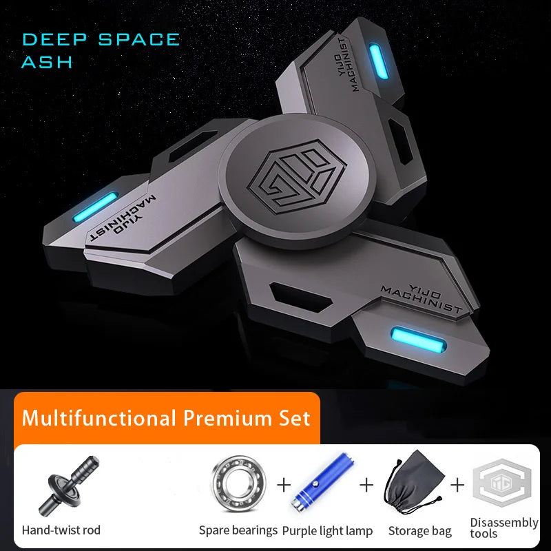 Premium Metal Fidget Toy - Alloy EDC Collector Spinner, Handcrafted Gyro for Stress Relief and Anxiety Management