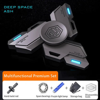 Premium Metal Fidget Toy - Alloy EDC Collector Spinner, Handcrafted Gyro for Stress Relief and Anxiety Management