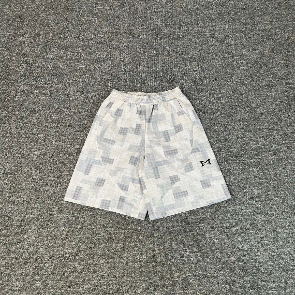 Mertra embroidery letters high street loose hip-hop street shorts men and women padded casual pants five-pocket pants summer