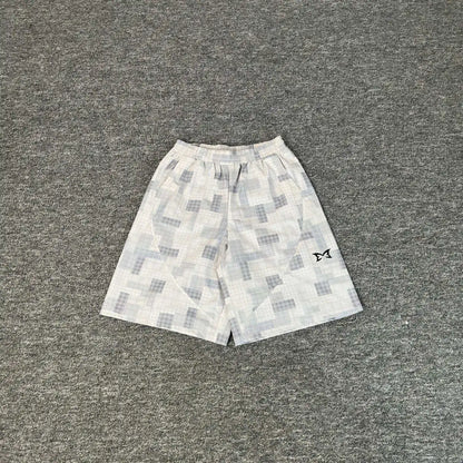 Mertra embroidery letters high street loose hip-hop street shorts men and women padded casual pants five-pocket pants summer
