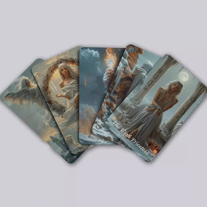 Beginner Tarot Cards Set with Paper Guide, Winter Still Tarot Deck, 80 Oracle and Tarot Cards, Gilded Edges, Spiritual Guidance