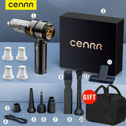 CENRR Car Vacuum Cleaner 998000PA Handheld Wireless Powerful Portable Vacuum Cleaner Home Appliance Cleaning Machine Car Cleaner