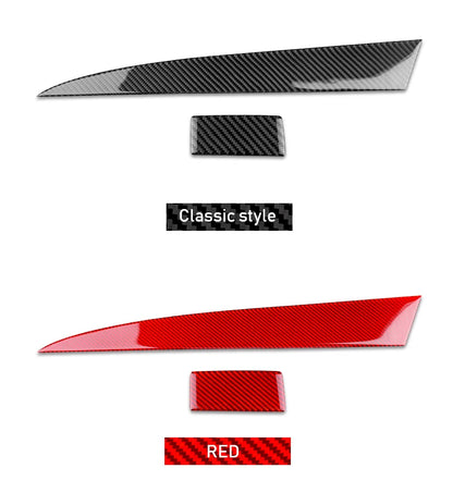 Real Soft Carbon Fiber For Mazda 3 2010 2011 2012 2013 Co-pilot Dashboard Holder Trim Interior Cover Sticker Car Accessories