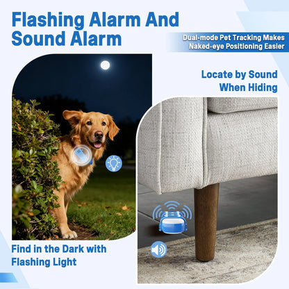 Pet Anti-Lost GPS Tracker Dog Cat Collar Find Device Remote Global Locator IP67 Waterproof User Define Electronic Fence