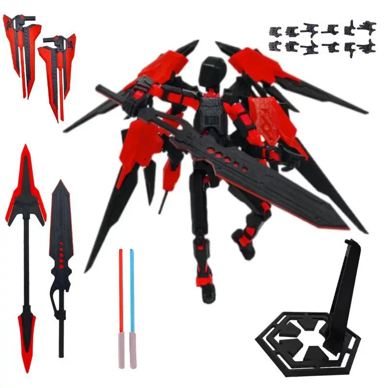 Hot 13 Action Figure Dummy Death Swordsman Titan 13 Action Figures T13 Multi-Jointed Movable Lucky 13 Action Figure Nova Gift