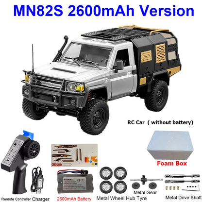 MN82S MN82 MN82PRO RC Car 1/12 4WD 2.4G Remote Control Car Climbing Off-road RC Crawler LED Light Truck RC Toys As Kids Gift