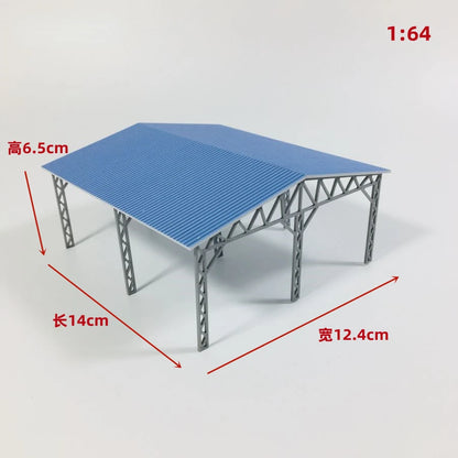 1/64/87 HO Scale Outland Model City Railway Fence Bleachers Benches Scene Model