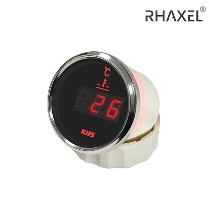KUS Water Temp Temperature Gauge Meter Indicator 40-120℃ with Backlight 12V/24V 52MM(2") for Car Truck Sailboat