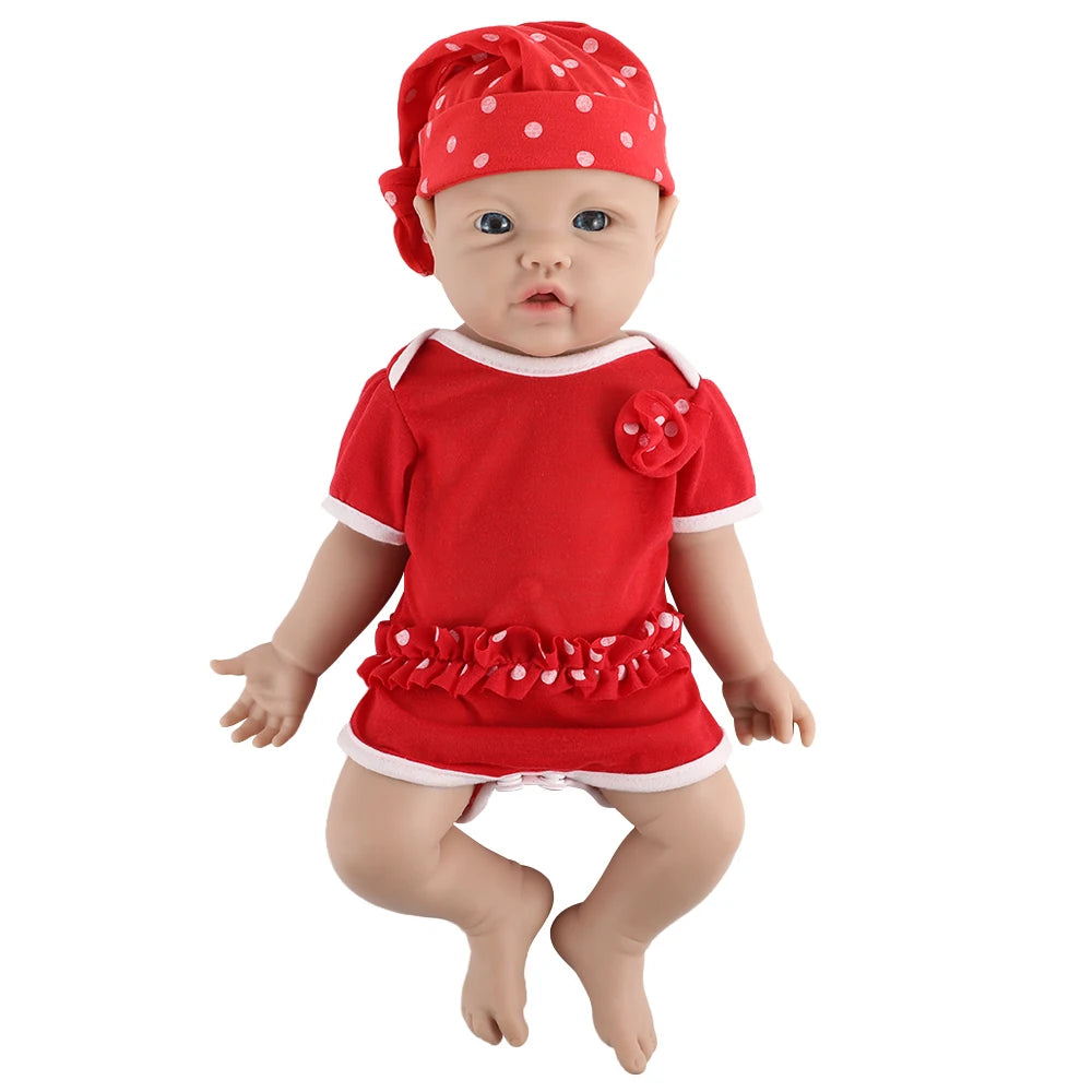 IVITA High Quality 5 Sizes Choices Silicone Reborn Doll Wholesale Fashion Baby Girl Toys Lifelike Newborn Baby Painted Soft Doll