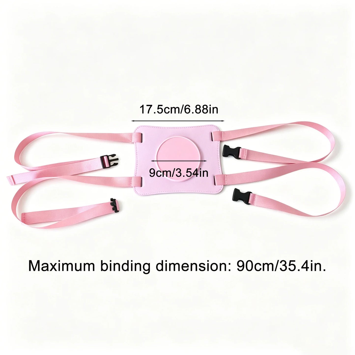 Adjustable Strap-on Harness for Couples Pink Wearable Dildo Belt with Safety Buckles Adult Sex Product for Women Lesbian