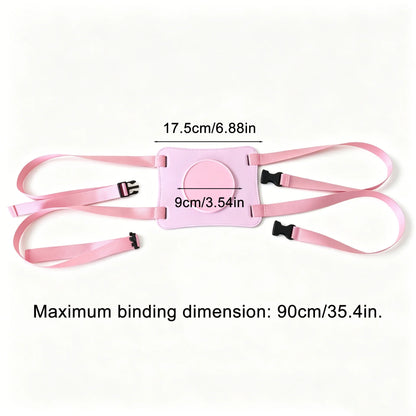 Adjustable Strap-on Harness for Couples Pink Wearable Dildo Belt with Safety Buckles Adult Sex Product for Women Lesbian