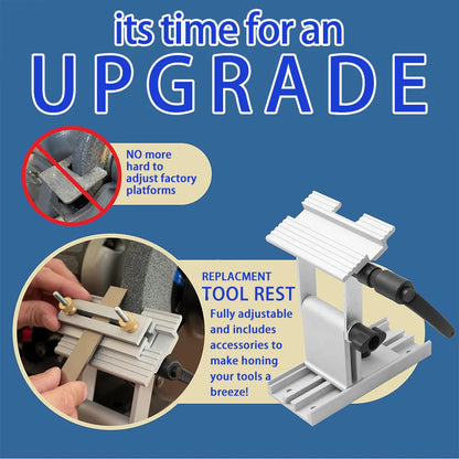 Adjustable Replacement Tool Rest Sharpening Jig for 6 inch, 8 inch Bench Grinders Knife Sharpener System Tool