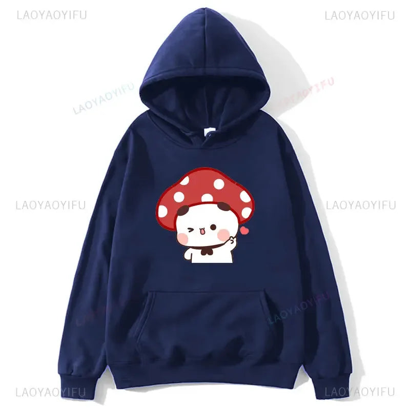 Couple Hoodies Bubu Dudu hoodie Sweatshirt Cartoon Kawaii Print Pullover Harajuku Men Women Sudaderas warm fleece hooded