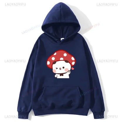Couple Hoodies Bubu Dudu hoodie Sweatshirt Cartoon Kawaii Print Pullover Harajuku Men Women Sudaderas warm fleece hooded