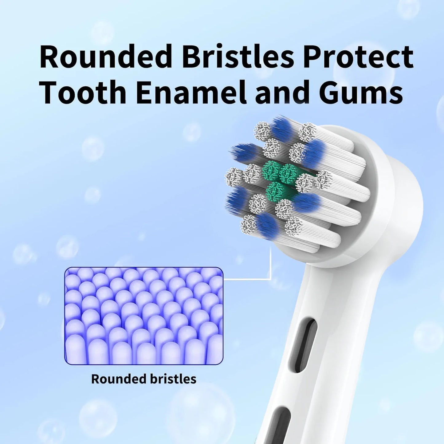 iO Replacement Brush Heads Compatible with Oral B IO 2/3/4/5/6/7/8/9/10 Electric Toothbrush, Cross Clean Toothbrush Head Refill