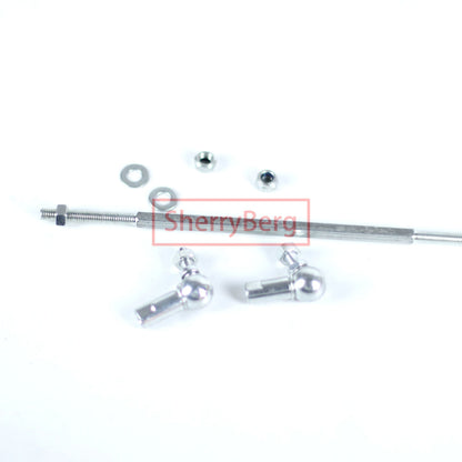 SherryBerg Universal Adjustable Throttle Linkage Rod 8.7" Swivel Ball Joint FOR Weber EMPI Solex Dellorto Carburetor Carb Carby