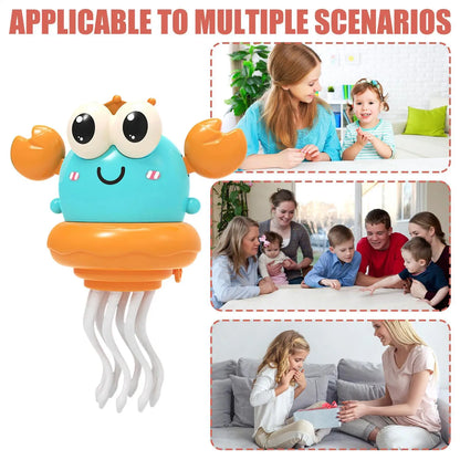 Crawling Crab Toy Educational Preschool Learning Activities Kids Moving Electric Crab Toy with LED Light Music for Kids Boys