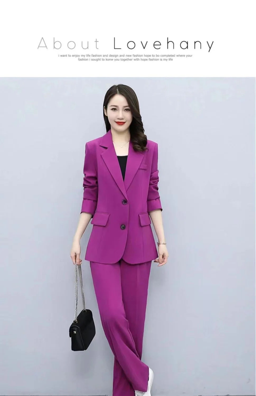 Spring 2026 plus Size Suit Set Loose Wide Leg Pants Two Piece Set Korean Style Commute Casual High Waist Polyester Fiber