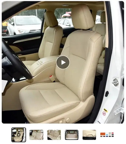 For Audi Q7 4L 2006 2007 2008 2009 2010 2011 2012 2013 2014 2015 Nappa Leather Custom Car Seat Covers Set Protector Accessories