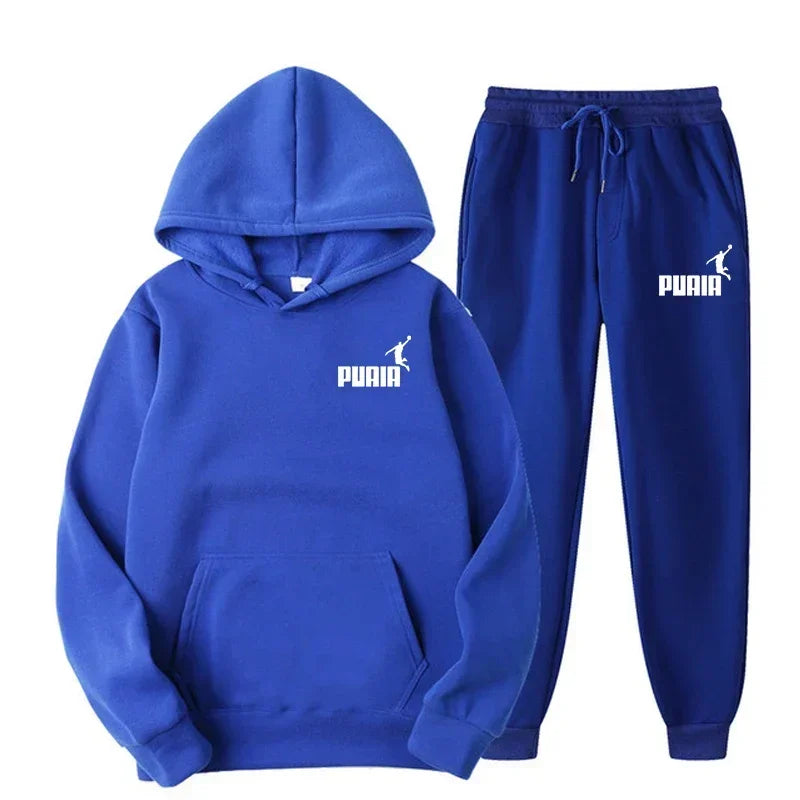 2025New Men's and Women's Hoodie Jacket Fashion Street Casual Set Autumn/Winter Brushed Sweatwear+Pants 2025 Multi Color Set