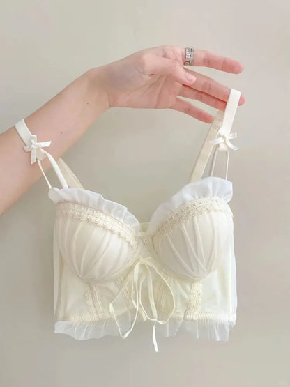 Iroppoi Sweet Charming Lingerie Set Delicate Lace Push Up Bra Small Cup Women, Sek-si Feminine Look New Hot Item BANERDANNI