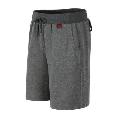 Men's Sports Shorts for All Seasons Cotton Retro Casual Stylish Street Wear Loose Athletic Shorts Zipper Pockets