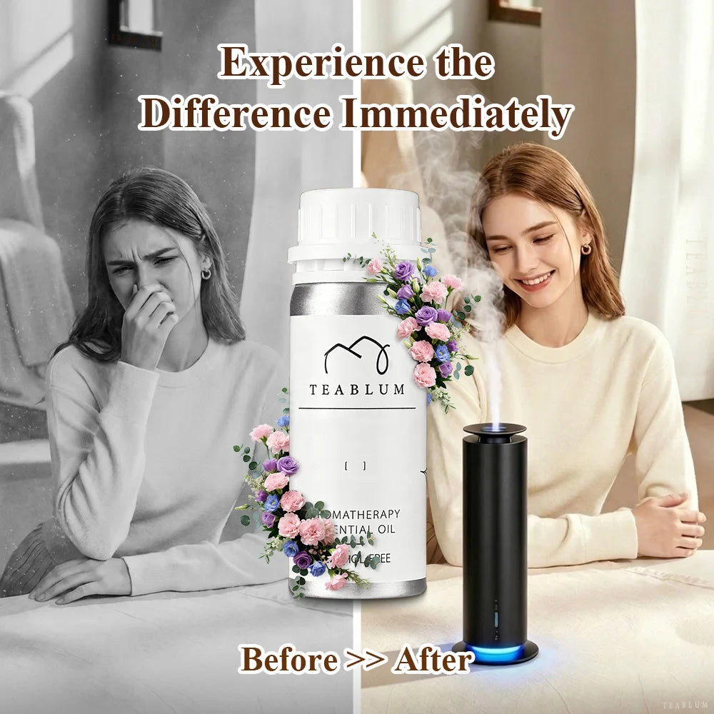 TEABLUM 100ML Aromatic Hotel Essential Oil Hotels Home Air Freshener Pure Plant Essential Oil Alcohol Free for Electric Diffuser