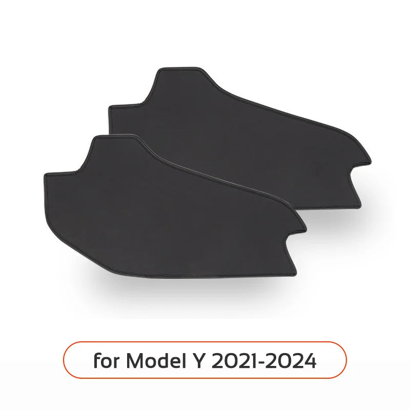 For Tesla Model 3 Y 2021-2026 LHD Center Console Two Side Anti Kick Pad Protector PU Leather Sticker Foot Cover Car Accessories