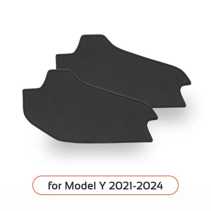 For Tesla Model 3 Y 2021-2026 LHD Center Console Two Side Anti Kick Pad Protector PU Leather Sticker Foot Cover Car Accessories