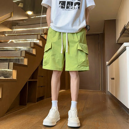 Men's Casual Cargo Shorts for Summer Edgy Street Style Quick Dry Comfortable Outdoor Workout Shorts